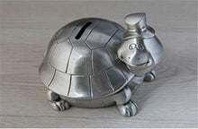 Load image into Gallery viewer, Cute Turtle Design Piggy Bank Coin Money Box Vintage Home Decor Creative Baby Kids Gift Metal Craft Home Ornament (10.8x9.3x7.5cm)
