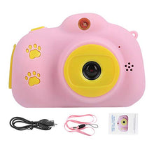 Load image into Gallery viewer, Portable Children Camera,2.0 Inch IPS Screen Toy Cartoon Fun Digital Front-Back Dual Lens Camera Taking Picture/Recording,Birthday for Kids Child Home (Pink)
