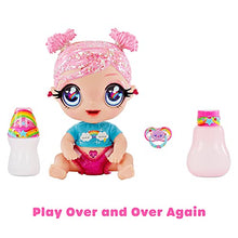Load image into Gallery viewer, MGA&#39;S Glitter BABYZ DREAMIA Stardust Baby Doll with 3 Magical Color Changes, Pink Hair Rainbow Outfit, Diaper, Bottle, Pacifier Accessories- Gift for Kids, Toy for Girls Boys Ages 3 4 5+ Years Old
