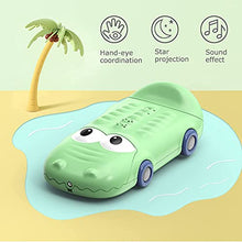 Load image into Gallery viewer, Lukax Baby Cell Phone Toys, My First Learning Baby Crocodile Phone Toy, Car Toys with Star Lights Music, Boy Toys 18 Month Early Education, Birthday Easter Gift for 1 2 3 Year Old Kid Toddler
