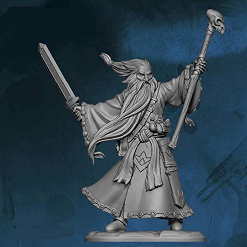Abcessus Wizard Figure Kit 28mm Heroic Scale Miniature Unpainted First Legion