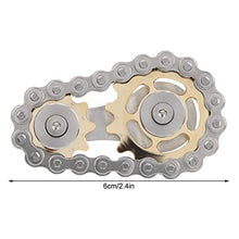 Load image into Gallery viewer, Vbest life Finger Wheel Sprocket Stainless Steel Sprockets Gyroscope Finger Toy Gear Chain Decompression Toys Gold Plating
