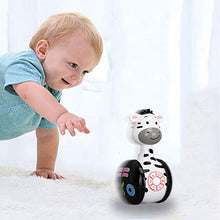 Load image into Gallery viewer, Early Education Music Toy,Baby Toy Toddler Toys,Music Story Book Toy,Roly-Poly Rattles Toys with Lights, Sounds and Music Cute Rattles Ring Bell Toys for 6 + Months Story Machine Infants Baby Tumbler
