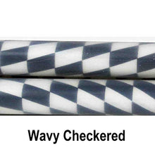 Load image into Gallery viewer, Z-Stix Made to Order Handmade Juggling Sticks-Flower/Devil Stick - Cruiser 27&quot; (Wavy Checkered)
