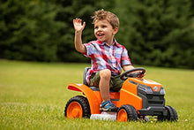 Load image into Gallery viewer, Kid Trax Mow &amp; Go Lawn Mower Toddler Electric Ride On Toy, 6 Volt, Kids 1.5-2.5 Years Old, Max Rider Weight 44 lbs, Orange
