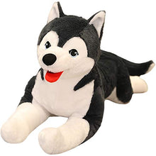 Load image into Gallery viewer, N-A Lifelike Siberian Husky Dog Plush Alaskan Malamute, 27.6Inch Large Soft Stuffed Animals Puppy Hugging Pillow Decor Gifts for Xmas, Thanksgiving, Birthday (Gray)
