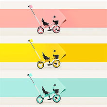 Load image into Gallery viewer, Trike,Children Tricycle|Kids Tricycle|Upgraded 2-in-1 |Children Ride On Trike with Basket|Pink|Blue|Yellow|71 X51X92CM (Color : Yellow)
