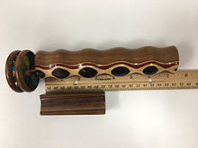 Load image into Gallery viewer, Kaleidoscope in Solid Teak, Laminated Padauk, Jalnleem and Ebony, 7 Inch Barrel, Solid Wood Double Jeweled Wheels

