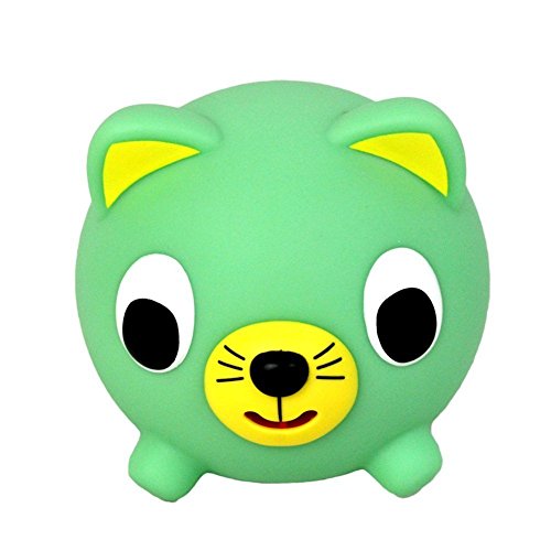 Jabber Ball Cat - Green Japanese Chattering Animal Squeeze Toy Oshaberi Doubutsu