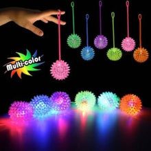Load image into Gallery viewer, Legends Collector 3&quot; Light Up Led Multicolor Spike Yo Yo Balls 12 Pack
