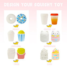 Load image into Gallery viewer, LovesTown Squishy Making Kit, 6 Pcs DIY Squishies Slow Rising Jumbo Food DIY Dessert Toy Paint Your Own Squishies for Birthday Gifts
