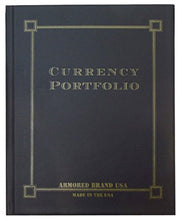 Load image into Gallery viewer, 10 Page Currency Portfolio 30 Pocket Black
