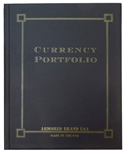 10 Page Currency Portfolio 30 Pocket Black