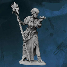 Load image into Gallery viewer, Sorceress (Snake/Skull Variant) Figure Kit 28mm Heroic Scale Miniature Unpainted First Legion
