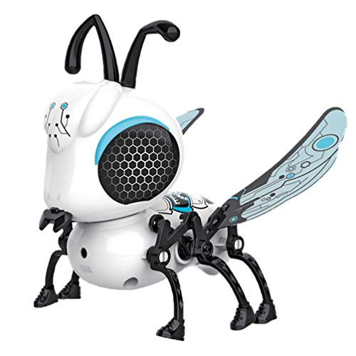 TOYANDONA 1 Set Touch Sensing Bee Toy, DIY Assemble Plaything Toy with Light for Toddler(White)