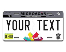 Load image into Gallery viewer, BRGiftShop Personalized Custom Name Mexico Michoacn 6x12 inches Vehicle Car License Plate
