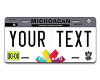 BRGiftShop Personalized Custom Name Mexico Michoacn 6x12 inches Vehicle Car License Plate