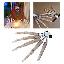 Load image into Gallery viewer, CUCUDAI Creative 3D Printed Halloween Articulated Fingers Flexible Joint Hand Model Horror Ghost Claw Party Costume Props Decoration-Black
