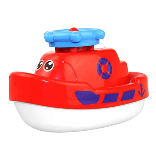 balacoo Bathtub Spray Water Toy Sprinkler Boat Bath Toys Floating Bathtub Toys Electric Boat Shower Bathing Toy for Baby Bathroom
