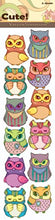 Load image into Gallery viewer, &quot;Cute!&quot; Owls Stickers
