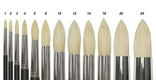 Load image into Gallery viewer, Creative Mark Pro Stroke Premium Artist White ChungKing Hog Bristle Paint Brush - Round 24

