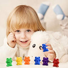 Load image into Gallery viewer, Timoo Colored Counting Bears, 60 PCS Color Sorting Bears (Green &amp; Purple &amp; Blue &amp; Orange &amp; Red &amp; Yellow)
