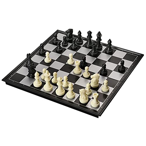 LINGOSHUN Chess Set Folding Board Games Sets Magnetic Portable Garden Travel Gifts for Kids and Adults Educational/A / 2020cm/7.97.9in