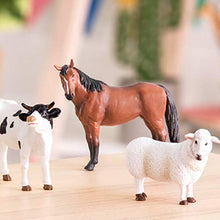 Load image into Gallery viewer, Terra by Battat  Farm Animals (Sheep, Bull &amp; Horse) - Farm Animal Toys with Horse Toy for Kids 3+ Pc
