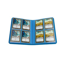 Load image into Gallery viewer, Casual Album 8-Pocket | Organize Standard and Japanese Size Collectible Cards | Premium Card Game Protector | Holds up to 160 Cards | Ideal for Playset Collections | Blue Color | Made by Gamegenic
