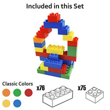 Load image into Gallery viewer, Best Blocks Big Blocks Set - Classic Colors, 151 Pieces Set - Large Building Blocks for Ages 3 and Up, Compatible with All Major Brands
