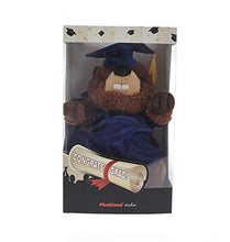 Load image into Gallery viewer, Plushland Beaver Plush Stuffed Animal Toys Present Gifts for Graduation Day, Personalized Text, Name or Your School Logo on Gown, Best for Any Grad School Kids 12 Inches(Maroon Cap and Gown)
