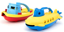 Load image into Gallery viewer, Green Toys Tug Boat &amp; Submarine Combo Pack
