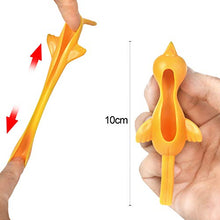 Load image into Gallery viewer, 60 Pcs Slingshot Chicken Flick Chicken Squezee Chicken Flingers Stretch and Relax Sticky Funny Rubber Chickens for Party Activity

