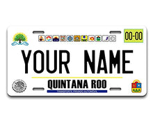 Load image into Gallery viewer, BRGiftShop Personalized Custom Name Mexico Quintana Roo 6x12 inches Vehicle Car License Plate
