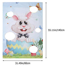 Load image into Gallery viewer, NUOBESTY Easter Toss Game Flag Easter Bunny Party Game Outdoor Funny Toss Game Easter Egg Hunt Games Throwing Toy Easter Party Decoration
