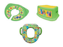 Load image into Gallery viewer, Sesame Street&quot;Framed Friends&quot; 3 Piece Potty Training Kit - Soft Potty, Folding/Travel Potty and Step Stool, Green
