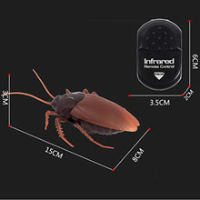 Load image into Gallery viewer, NUOBESTY RC Cockroach Toy Tricky Toy Fake Cockroach Horror Props RC Toy Prank Insects Model Halloween Props
