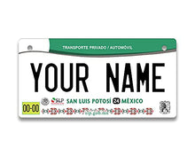 Load image into Gallery viewer, BRGiftShop Personalized Custom Name Mexico San Luis Potosi 3x6 inches Bicycle Bike Stroller Children&#39;s Toy Car License Plate Tag
