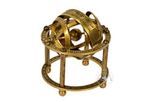 Load image into Gallery viewer, Brass Armillary Sphere with Stand, 9 cm High - Steampunk, Pirate or Vintage Decoration an
