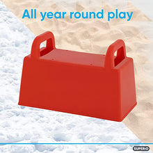Load image into Gallery viewer, Superio Snow Brick Maker Beach Sand and Snow Toys Igloo Snow Block, Sand Castle Fort Building Form for Kids, Outdoor Winter Fun, Sandbox Toys, Snow Shaper- Red 2 Pack
