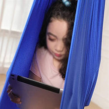 Load image into Gallery viewer, XMSM Indoor Therapy Swing Chair for Kids and Teens, Cuddle Hammock Adjustable Aerial Yoga, Durable Calming Chair Autistic Children (Color : Blue, Size : 150x280cm/59x110in)
