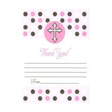 Load image into Gallery viewer, Lil Pickle Girls Pink Faith Thank You, Fill-in Style, 8 Pack
