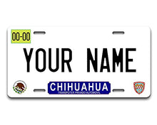 Load image into Gallery viewer, BRGiftShop Personalized Custom Name Mexico Chihuahua 6x12 inches Vehicle Car License Plate
