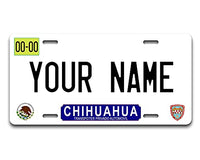 BRGiftShop Personalized Custom Name Mexico Chihuahua 6x12 inches Vehicle Car License Plate