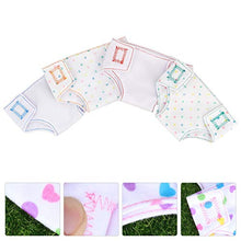 Load image into Gallery viewer, Toddmomy 4pcs Baby Diapers Doll Underwear for 18 Inch Baby Dolls Doll Girl Birthday Gift Sleepover Slumber Party Random Color
