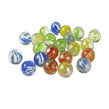Load image into Gallery viewer, Muellery Color Mixing Glass Marbles 0.6inch Marble Games for Kids DIY Home Decoration Korean 20PCS DN7150

