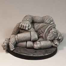 Load image into Gallery viewer, Stonehaven Miniatures Unconscious Giant Miniature Figure, 100% Urethane Resin - 8mm Long (for 28mm Scale Table Top War Games) - Made in USA
