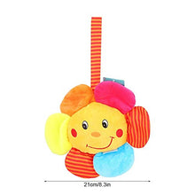 Load image into Gallery viewer, Baby Hanging Rattle Toys, Cartoon Sun Flower Pull Bell Music Box Hanging Bell Cute Crib Bed Plush Baby Rattle Pushchair Comfort Toys
