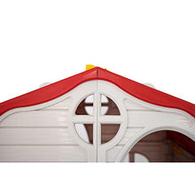 Load image into Gallery viewer, Ram Quality Products Kid&#39;s Classic Real Feel Cottage Compact Foldable Plastic Toddler Outdoor Playhouse for Children Ages 2 Years Old and Up, White
