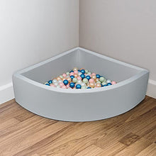 Load image into Gallery viewer, HUCOVIN Ball Pits 35.4x35.4x11.8in Baby Ball Pit with Removable Cover Foam Ball Pits for Toddlers Babies Balls NOT Included - Light Gray
